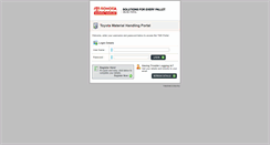 Desktop Screenshot of portal.toyotamaterialhandling.com.au